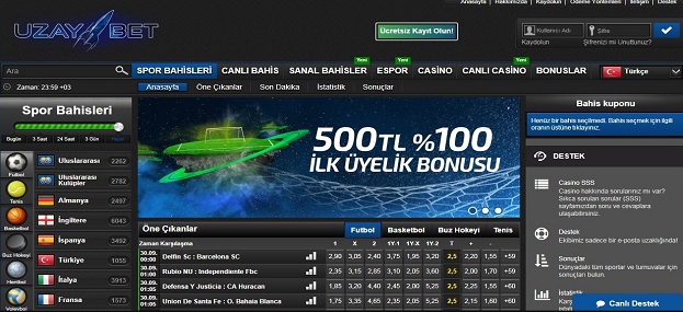 Uzaybet Bahis Sitesi Tanıtım Görseli
