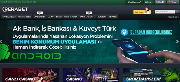 Perabet Bahis Sitesi Tanıtım Görseli
